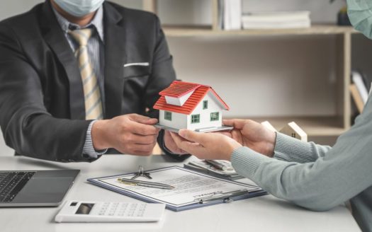 real estate brokers offer home designs for clients to trade with a mortgage loan contract e1695126478357